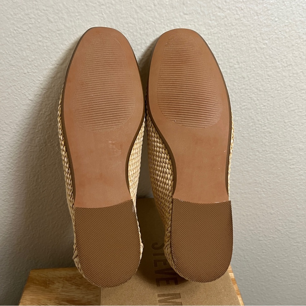 New Steve Madden Women’s Raffia Loafers, Cream, size 7 - Picture 5 of 5